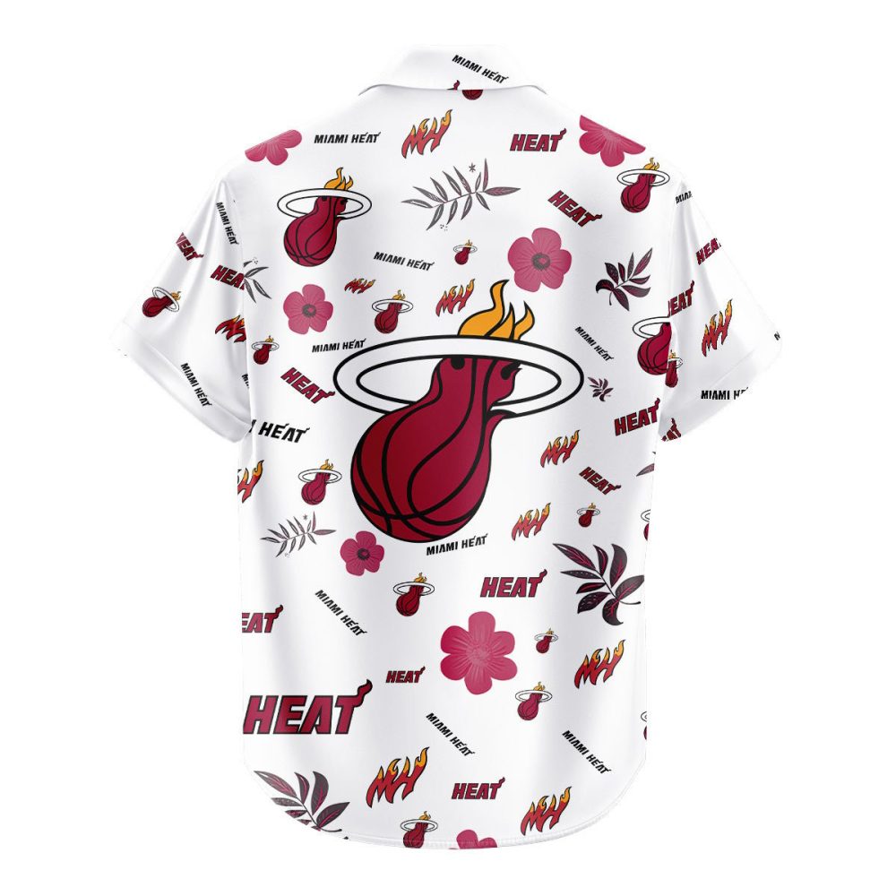 Miami Heat Hawaiian Shirt Tropical Beach - Image 3