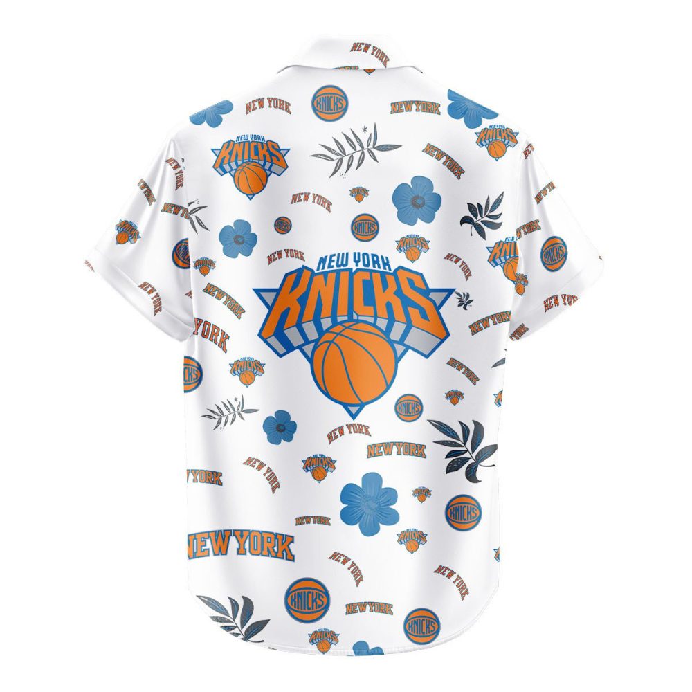 New York Knicks Hawaiian Shirt Tropical Beach - Image 3