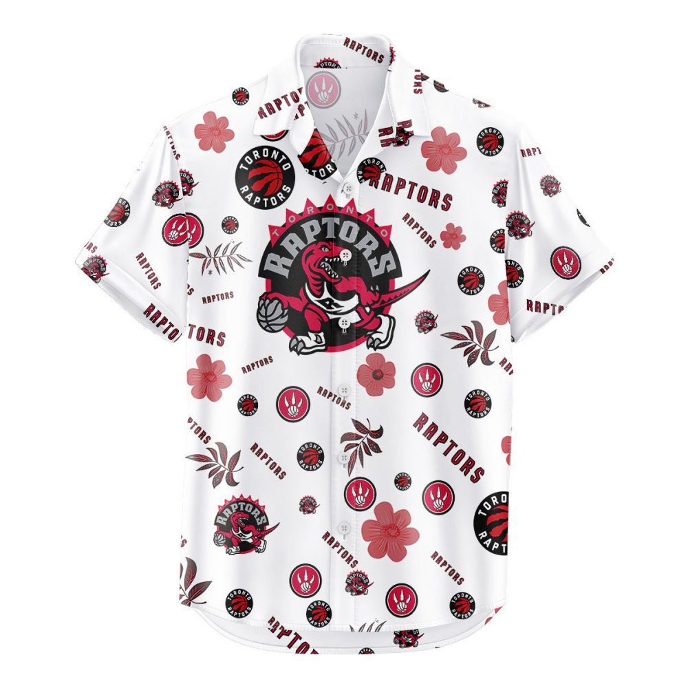 Toronto Raptors Hawaiian Shirt Tropical Beach - Image 2
