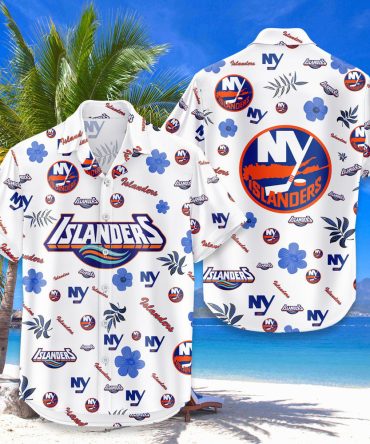 New York Islanders Hawaiian Shirt Tropical Beach