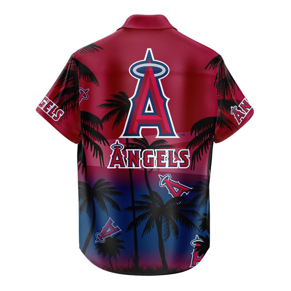 Los Angeles Angels Hawaiian Shirt Coconut Tree - Image 3