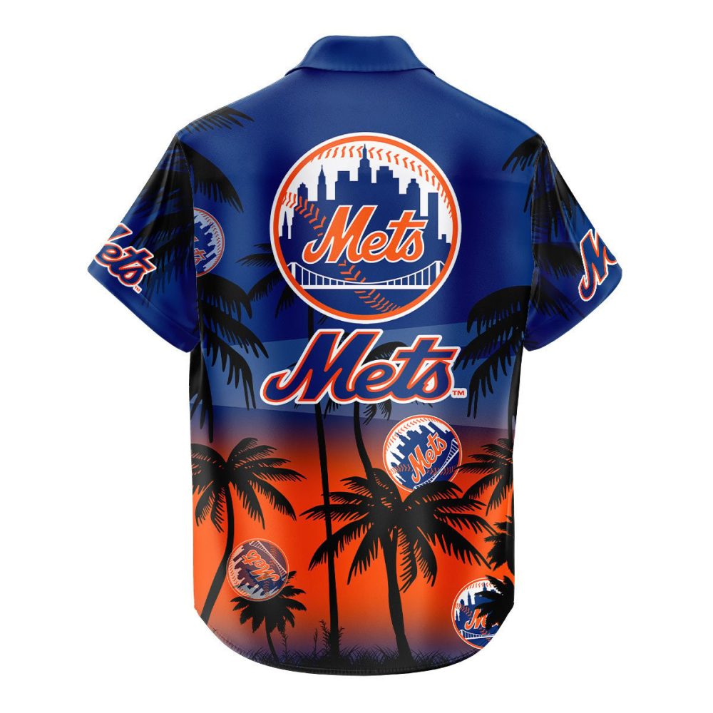 New York Mets Hawaiian Shirt Coconut Tree - Image 3