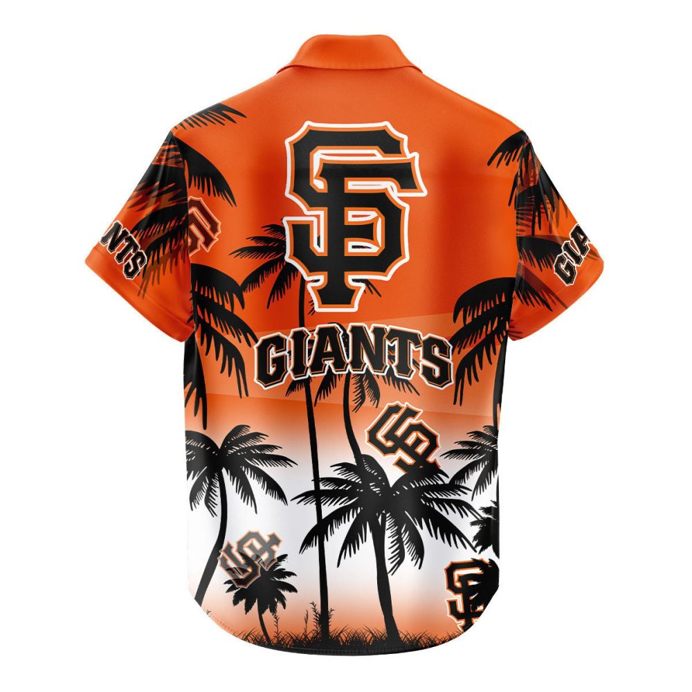 San Francisco Giants Hawaiian Shirt Coconut Tree - Image 3