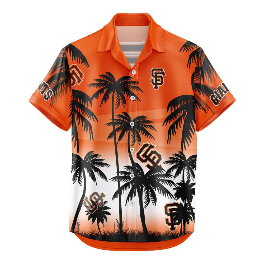 San Francisco Giants Hawaiian Shirt Coconut Tree - Image 2