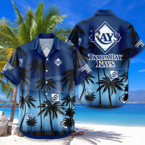 Tampa Bay Rays Hawaiian Shirt Coconut Tree - Image 4
