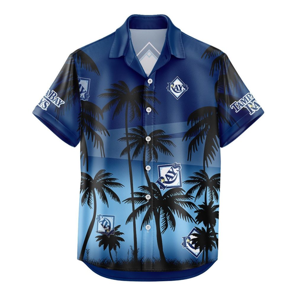 Tampa Bay Rays Hawaiian Shirt Coconut Tree - Image 2