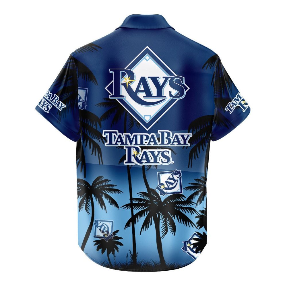 Tampa Bay Rays Hawaiian Shirt Coconut Tree - Image 3