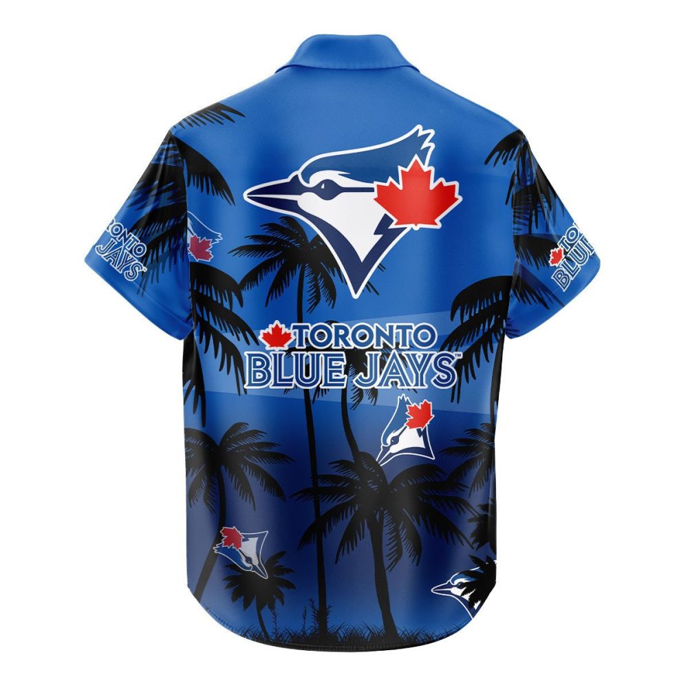 Toronto Blue Jays Hawaiian Shirt Coconut Tree - Image 3