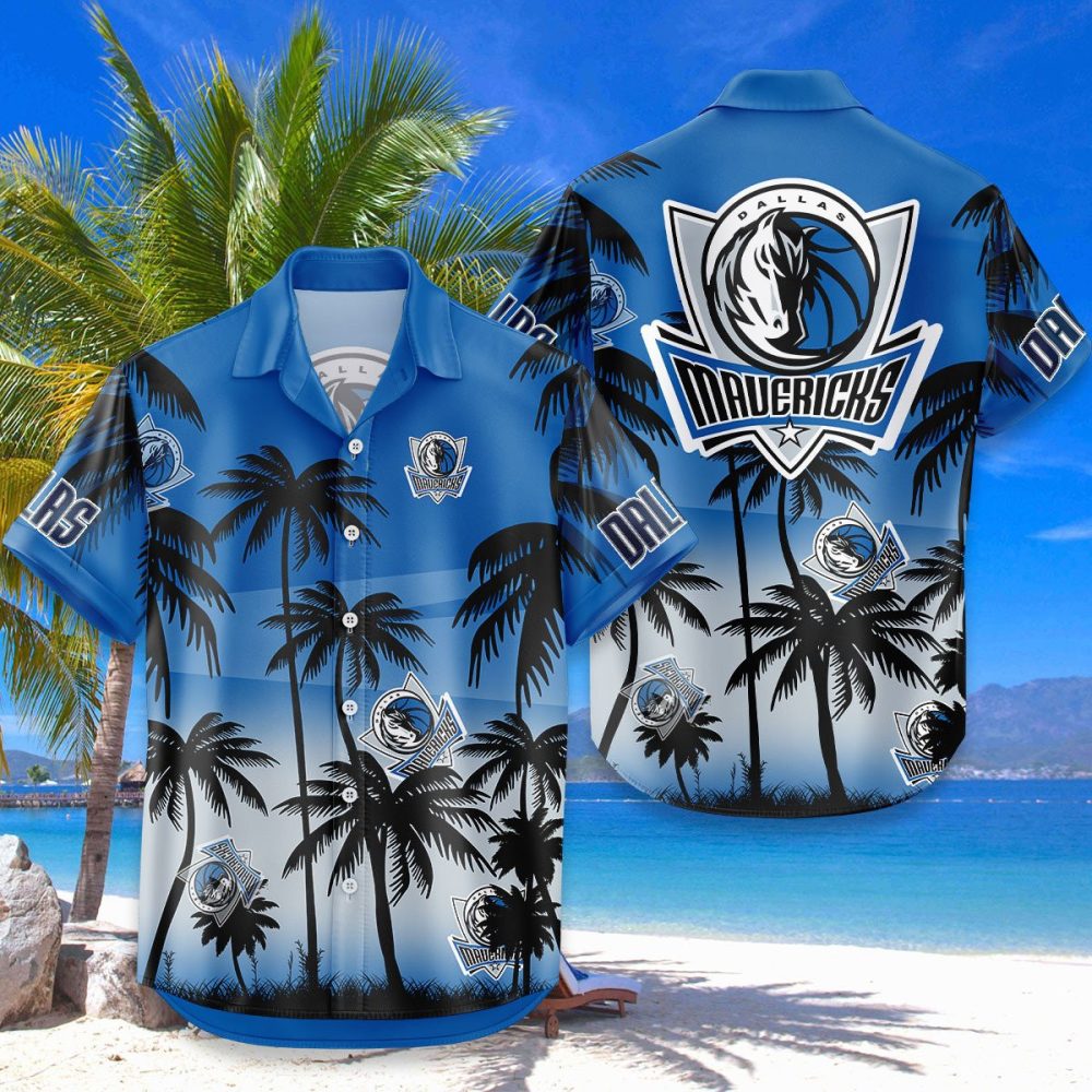Dallas Mavericks Hawaiian Shirt Coconut Tree