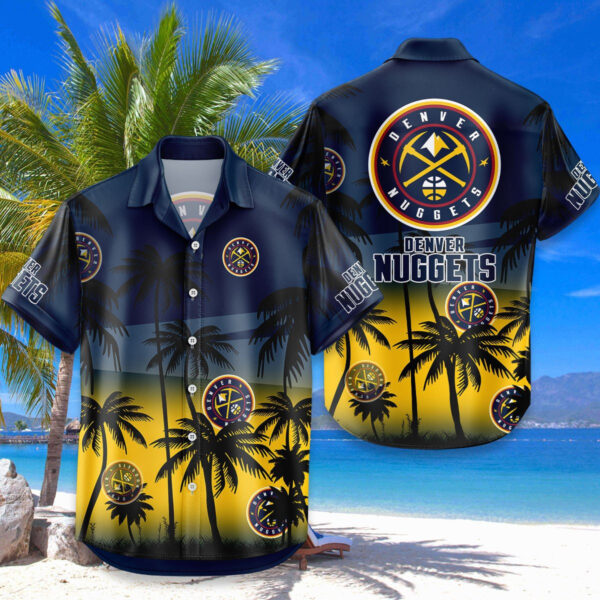 Denver Nuggets Hawaiian Shirt Coconut Tree - Image 4