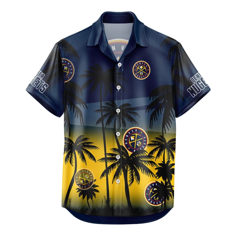 Denver Nuggets Hawaiian Shirt Coconut Tree - Image 2