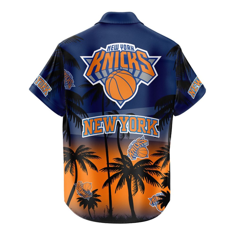 New York Knicks Hawaiian Shirt Coconut Tree - Image 3