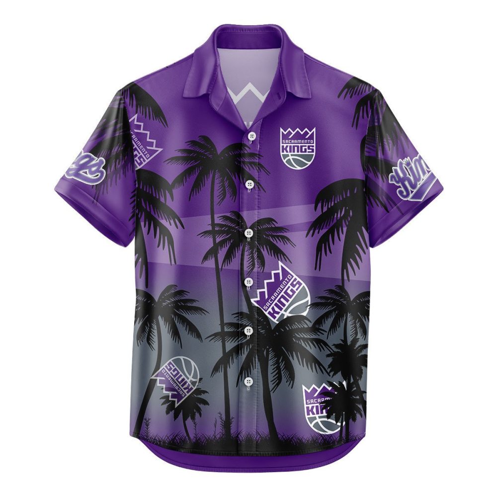 Sacramento Kings Hawaiian Shirt Coconut Tree - Image 2