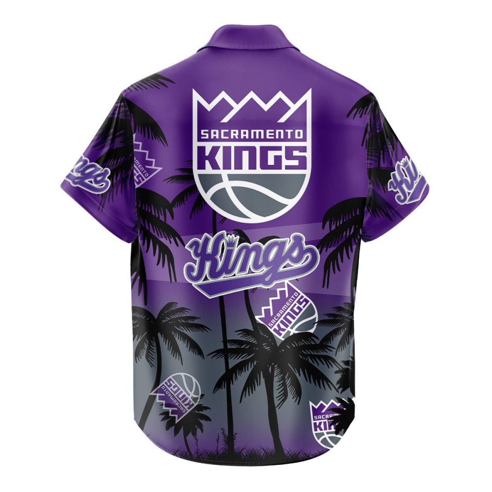 Sacramento Kings Hawaiian Shirt Coconut Tree - Image 3