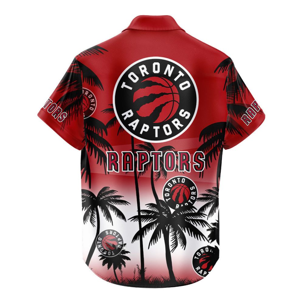 Toronto Raptors Hawaiian Shirt Coconut Tree - Image 3