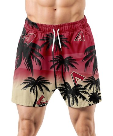 Arizona Diamondbacks Hawaiian Shorts Coconut Tree