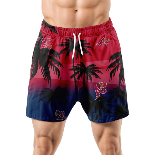 Atlanta Braves Hawaiian Shorts Coconut Tree - Image 5