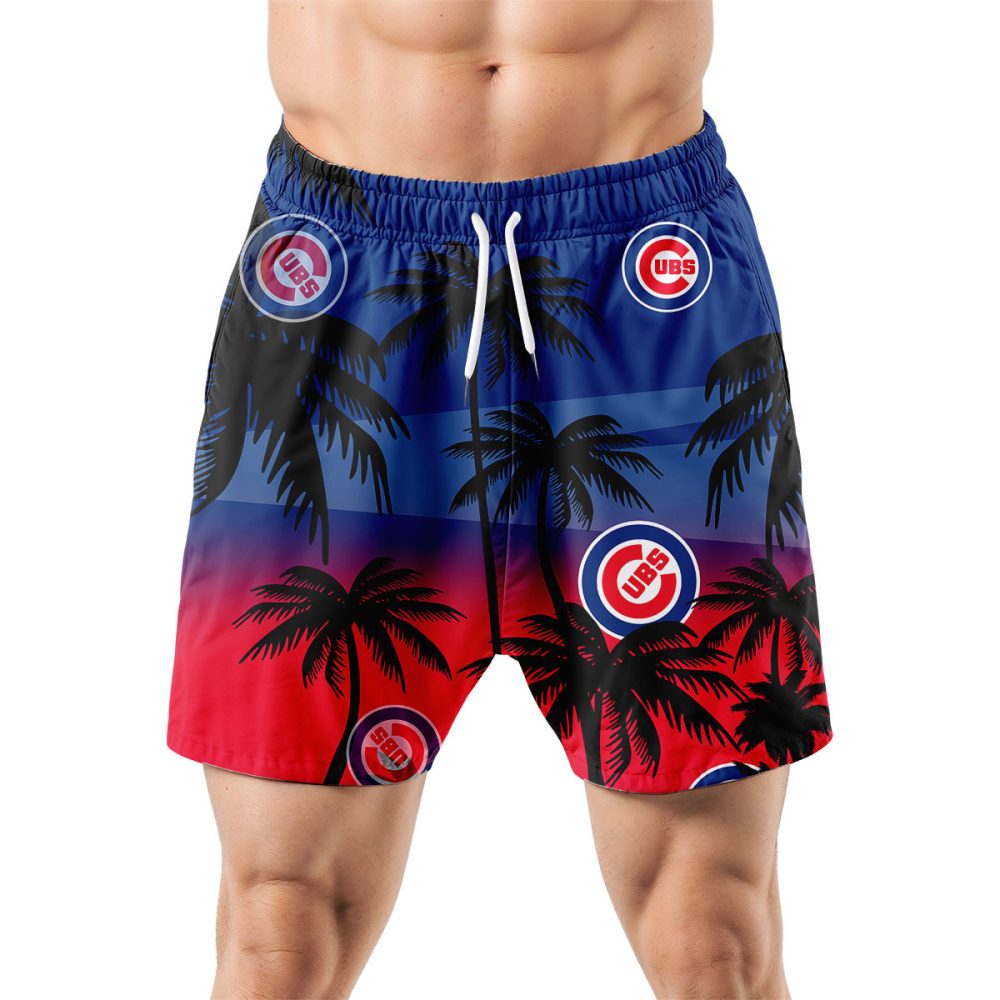 Chicago Cubs Hawaiian Shorts Coconut Tree