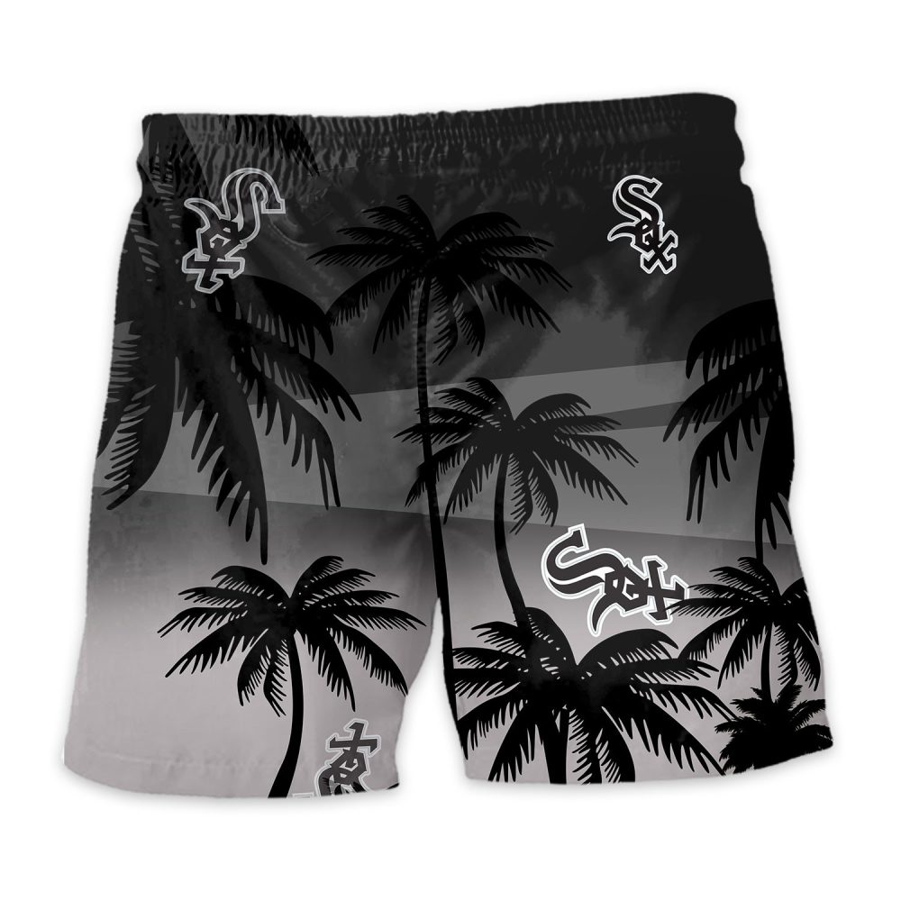 Chicago White Sox Hawaiian Shorts Coconut Tree - Image 4