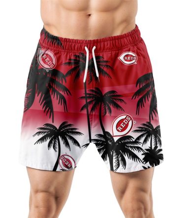 Cincinnati Reds Hawaiian Shorts Coconut Tree