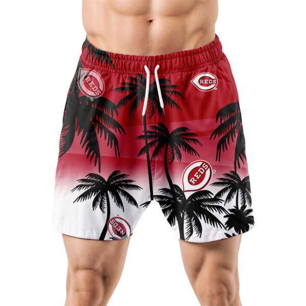 Cincinnati Reds Hawaiian Shorts Coconut Tree - Image 5