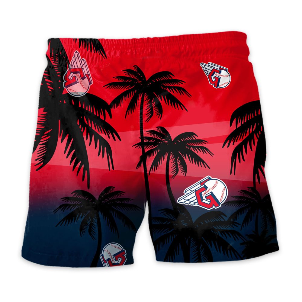 Cleveland Guardians Hawaiian Shorts Coconut Tree - Image 4