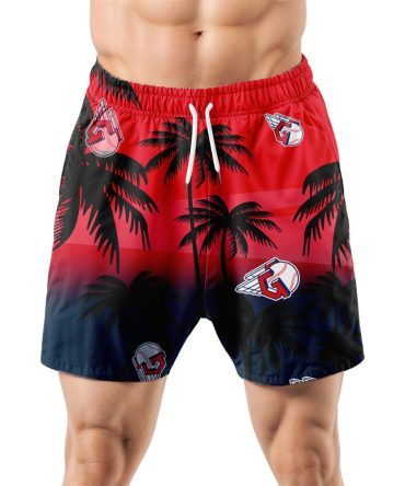 Cleveland Guardians Hawaiian Shorts Coconut Tree