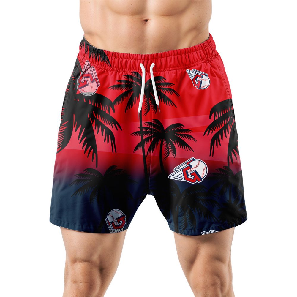 Cleveland Guardians Hawaiian Shorts Coconut Tree