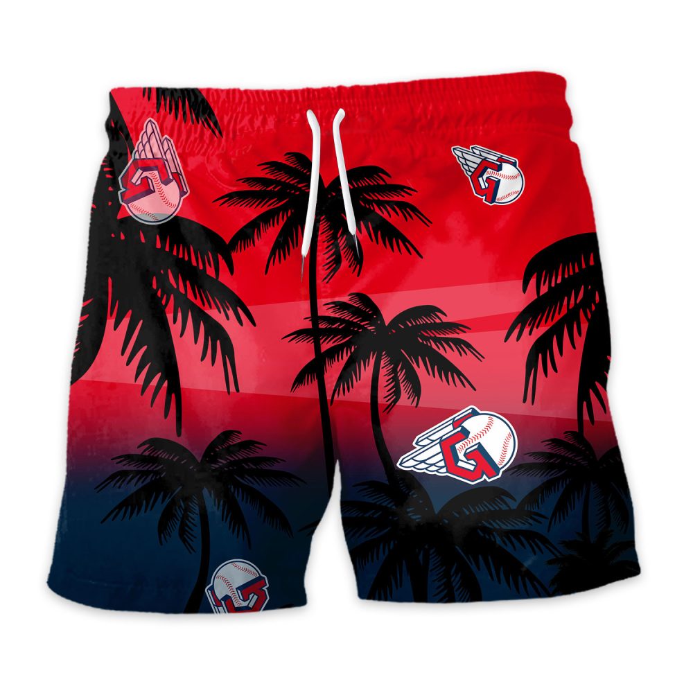 Cleveland Guardians Hawaiian Shorts Coconut Tree - Image 3
