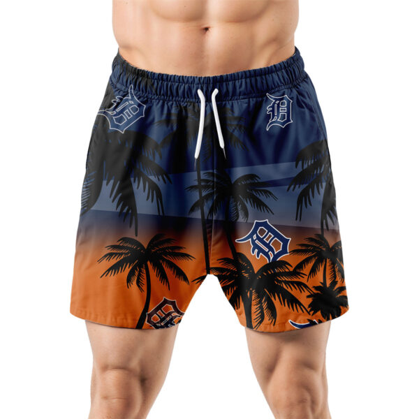 Detroit Tigers Hawaiian Shorts Coconut Tree - Image 5