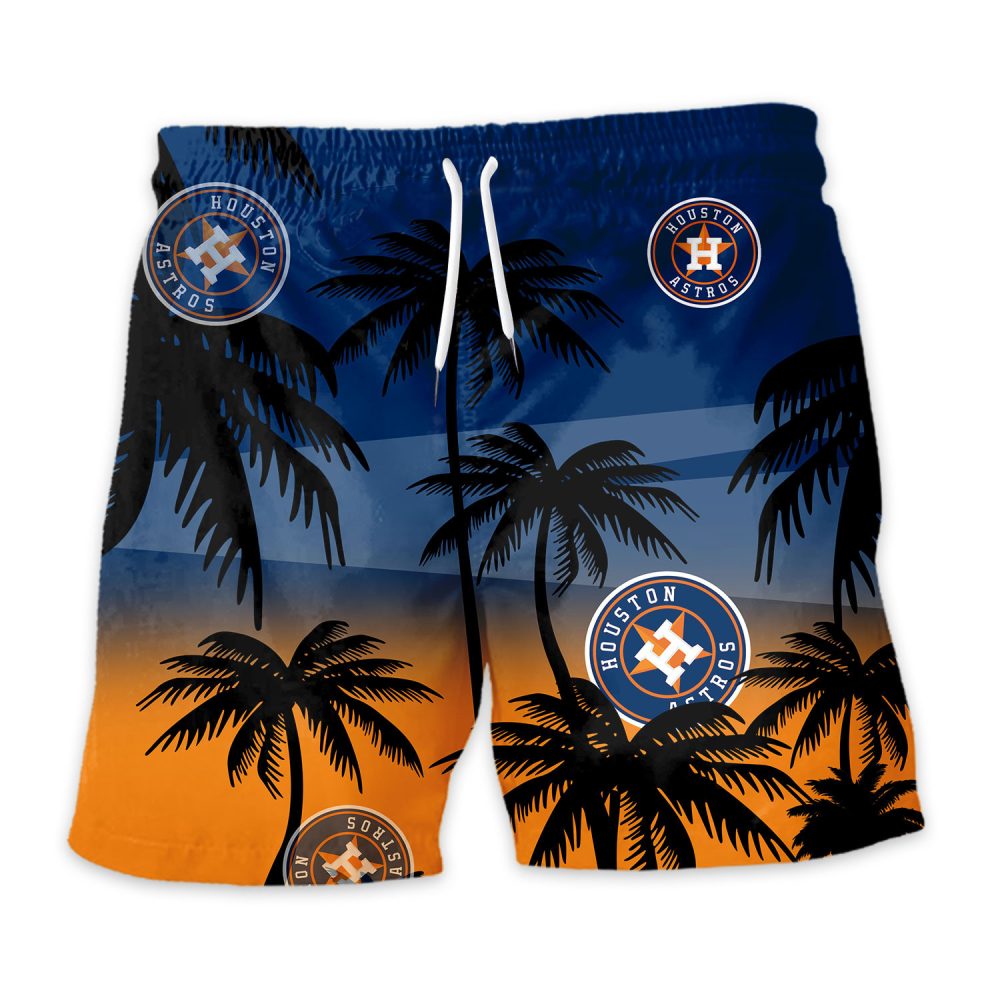 Houston Astros Hawaiian Shorts Coconut Tree - Image 3