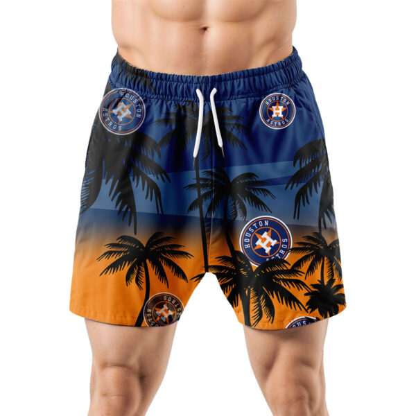 Houston Astros Hawaiian Shorts Coconut Tree - Image 5