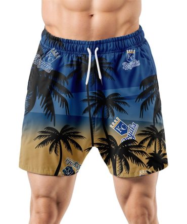 Kansas City Royals Hawaiian Shorts Coconut Tree