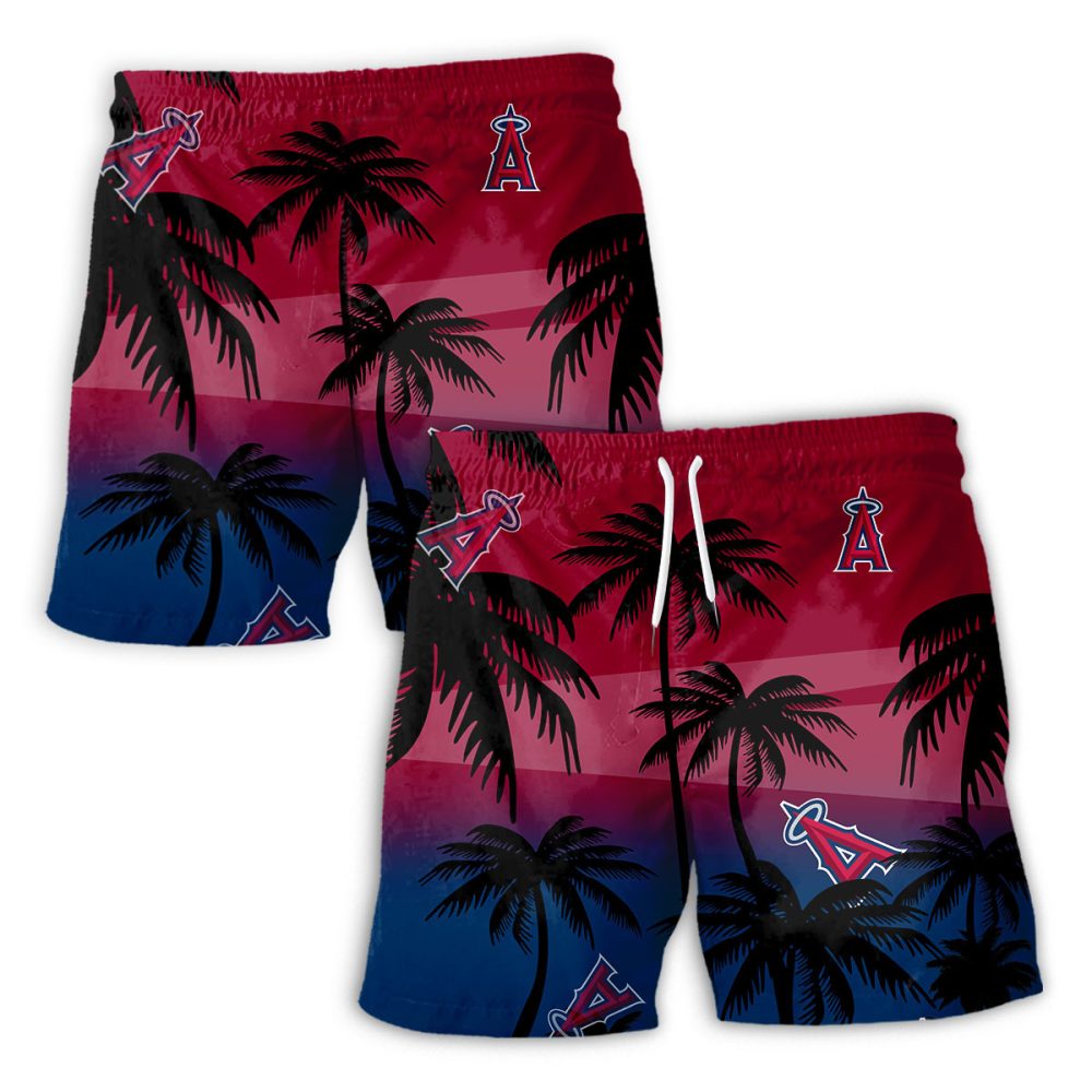 Los Angeles Angels Hawaiian Shorts Coconut Tree - Image 2