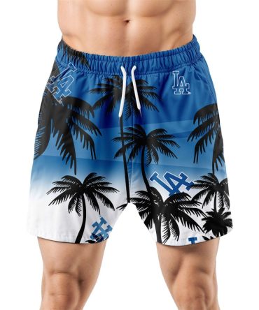 Los Angeles Dodgers Hawaiian Shorts Coconut Tree