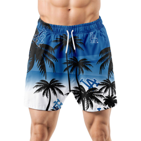 Los Angeles Dodgers Hawaiian Shorts Coconut Tree - Image 5