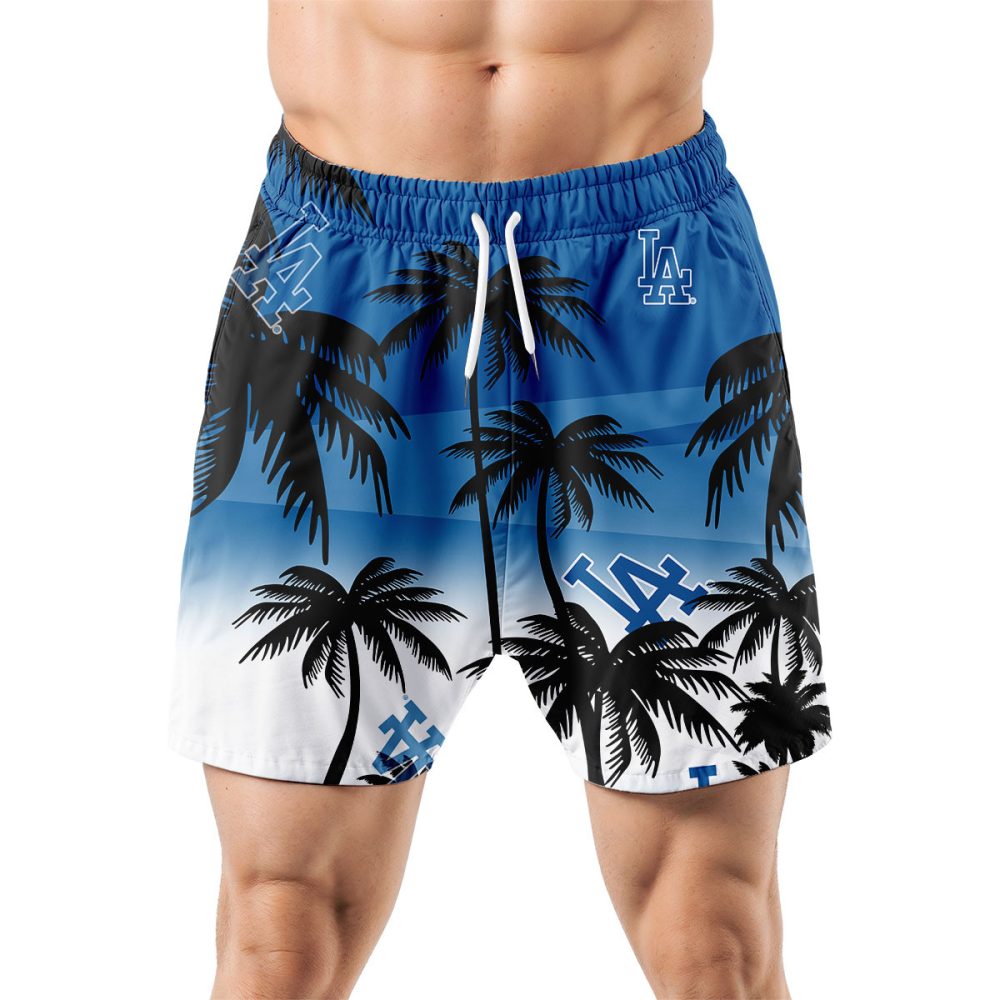 Los Angeles Dodgers Hawaiian Shorts Coconut Tree
