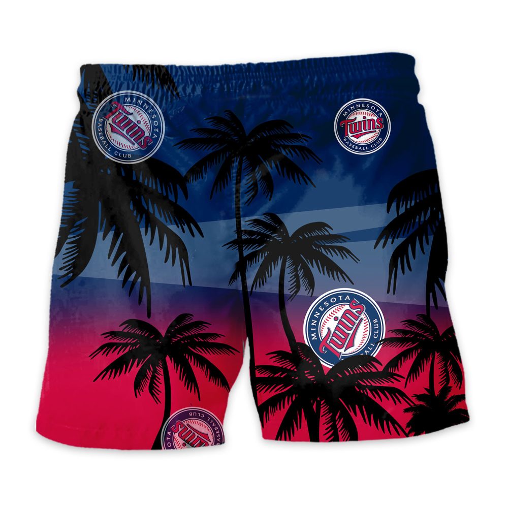 Minnesota Twins Hawaiian Shorts Coconut Tree - Image 4