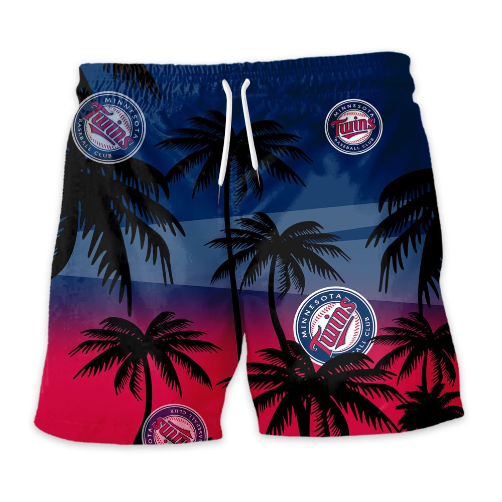 Minnesota Twins Hawaiian Shorts Coconut Tree - Image 3