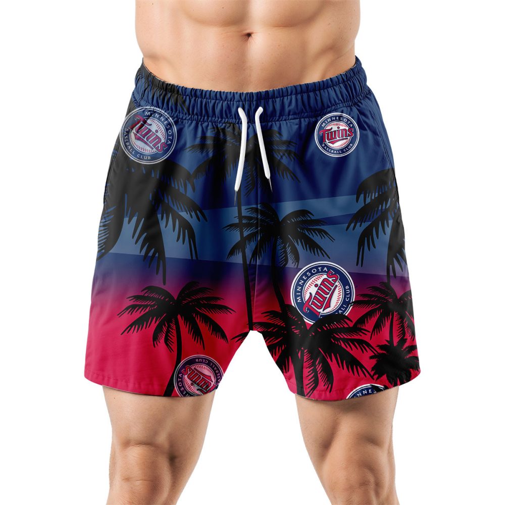 Minnesota Twins Hawaiian Shorts Coconut Tree