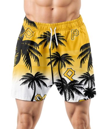 Pittsburgh Pirates Hawaiian Shorts Coconut Tree