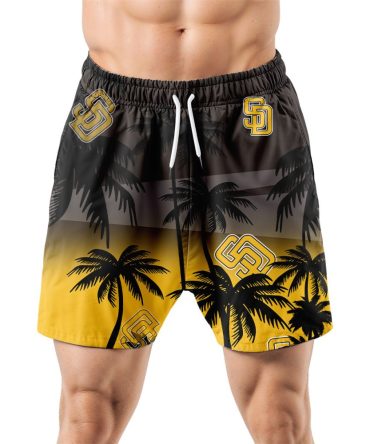 San Diego Padres Hawaiian Shorts Coconut Tree