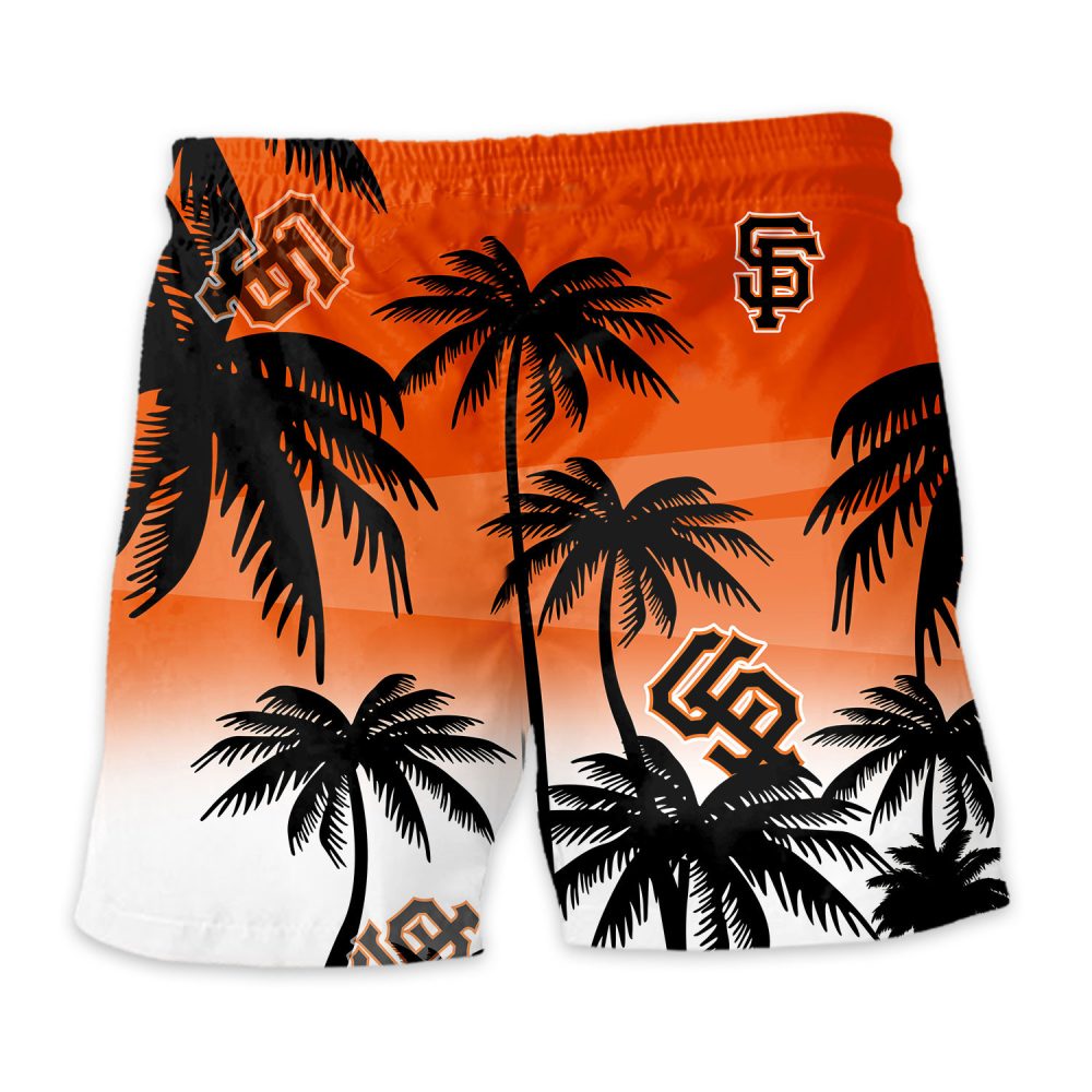 San Francisco Giants Hawaiian Shorts Coconut Tree - Image 4