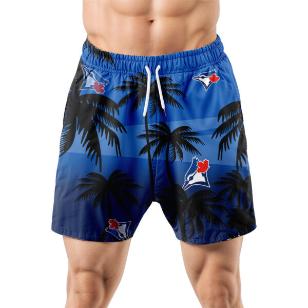 Toronto Blue Jays Hawaiian Shorts Coconut Tree - Image 5