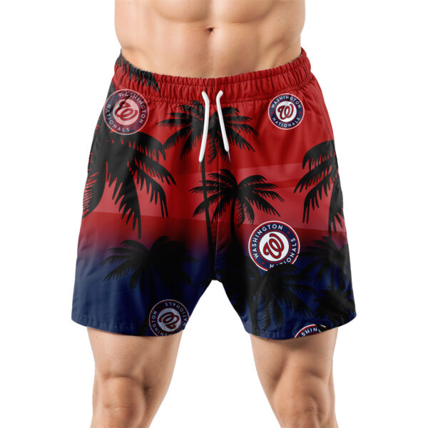 Washington Nationals Hawaiian Shorts Coconut Tree - Image 5