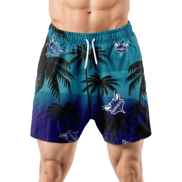 Charlotte Hornets Hawaiian Shorts Coconut Tree - Image 5