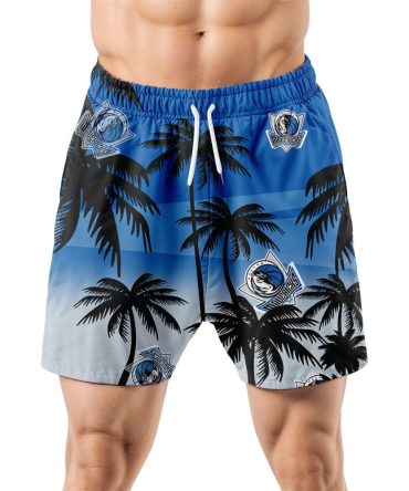 Dallas Mavericks Hawaiian Shorts Coconut Tree
