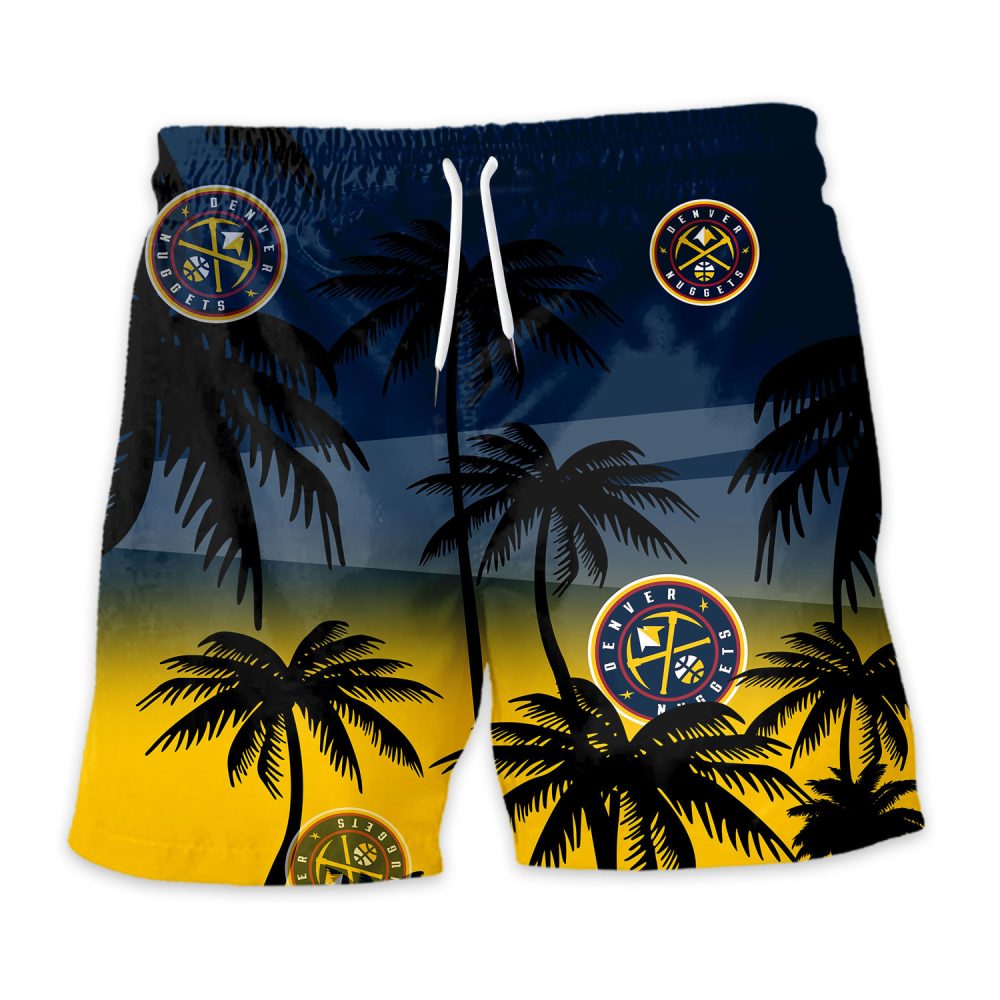 Denver Nuggets Hawaiian Shorts Coconut Tree - Image 3