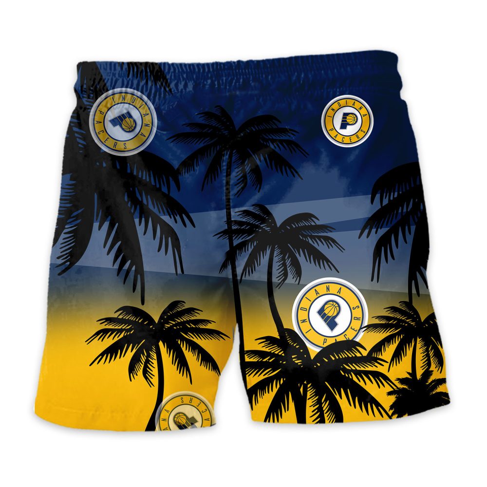 Indiana Pacers Hawaiian Shorts Coconut Tree - Image 4