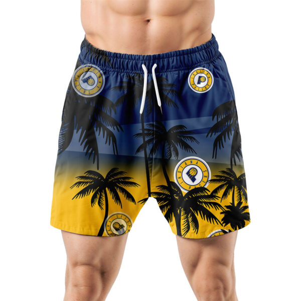 Indiana Pacers Hawaiian Shorts Coconut Tree - Image 5